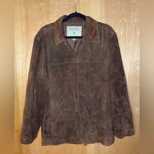 Vintage Brown Suede Jacket - Size XL